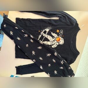 OshKosh B'gosh Astronaut Long Sleeve Tee - Navy and Orange